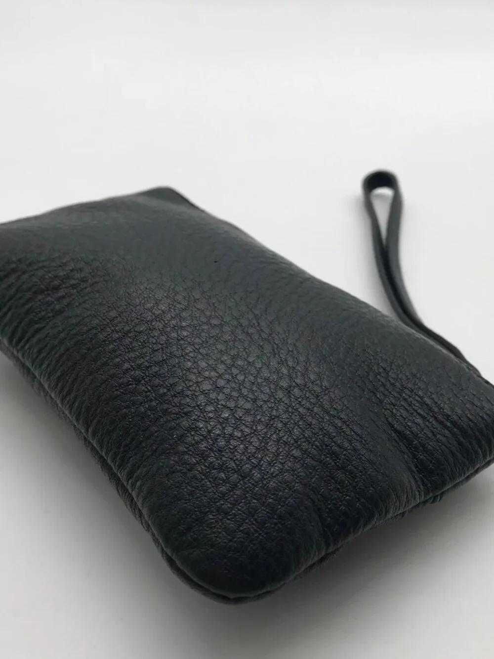 Kate Spade Black Pebbled Leather Cobble Hill Bee Wristlet